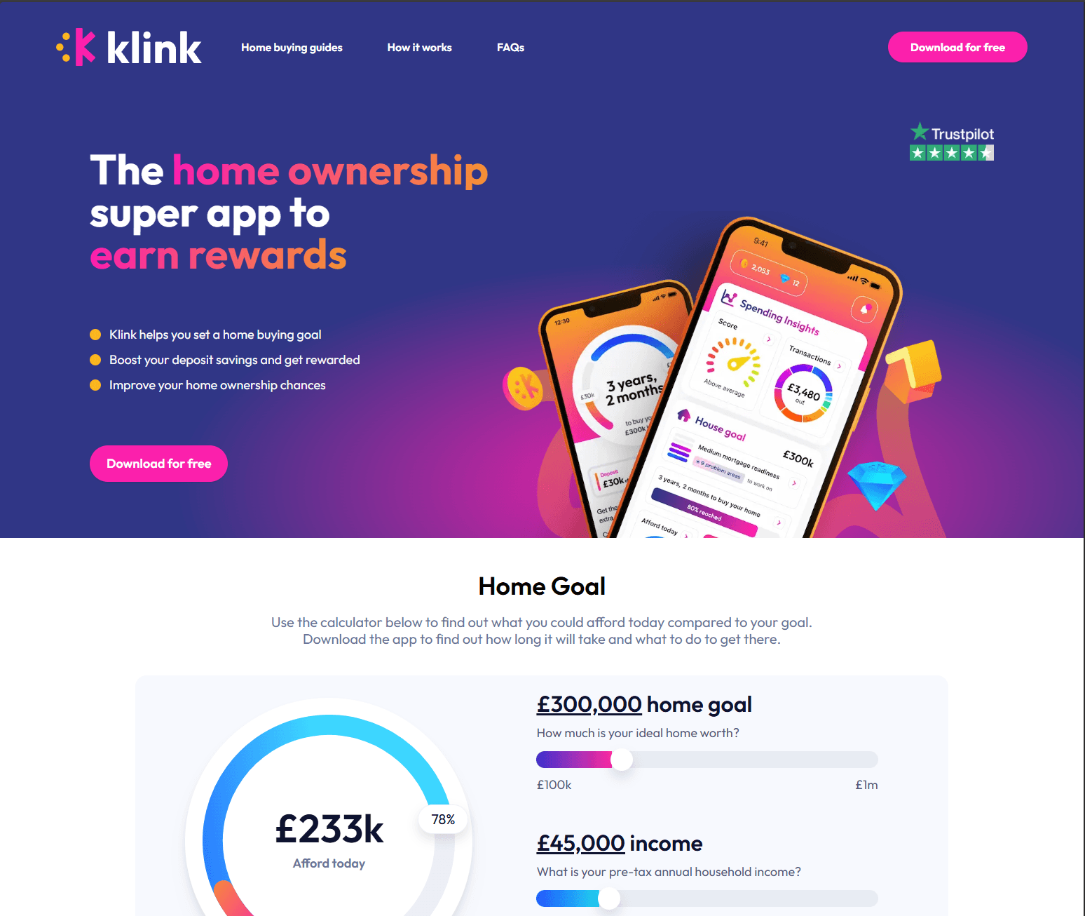 Klink App Website